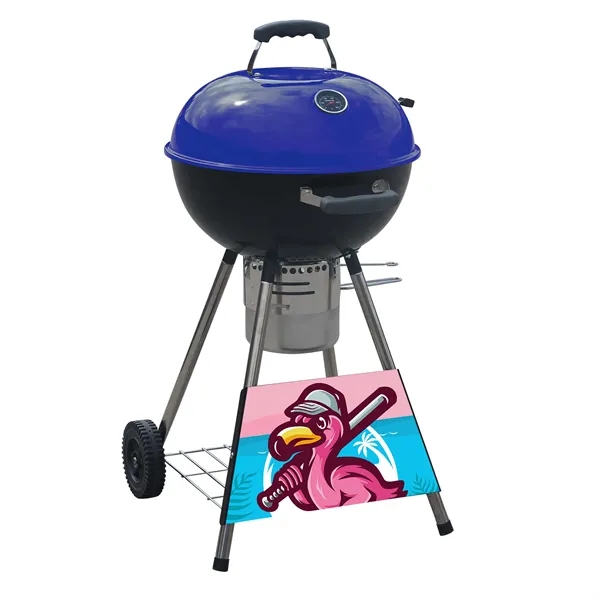 Grill anywhere with this classic kettle-built-in logo plate and bold branding... from ASI 87188 Showdown Displays