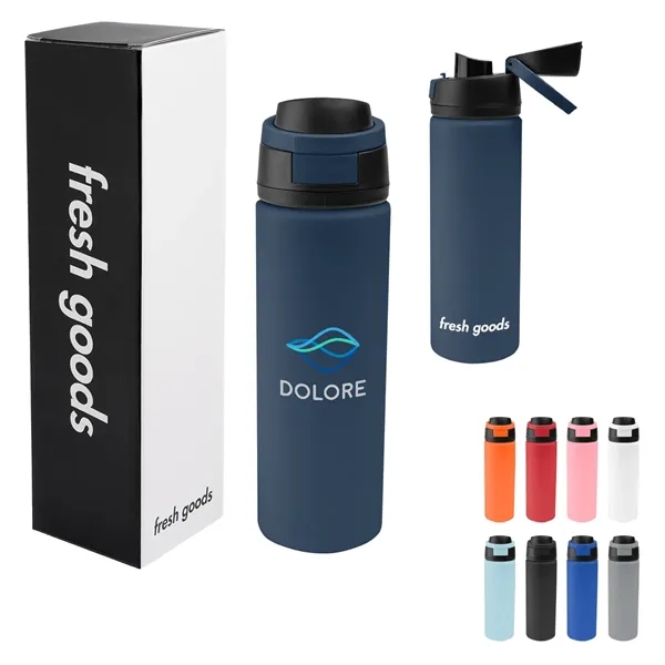 Fresh Goods 24 Oz. Pop Sip Recycled Stainless Steel Bottle... from ASI 61125 Hit Promotional Products / Hit®