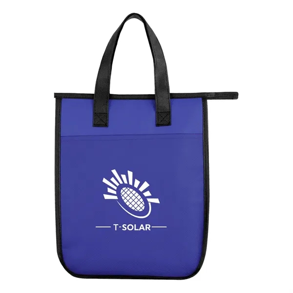 Non-woven, water-resistant cooler bag with insulating foam, zippered main compartment and... from ASI 61125 Hit Promotional Products / Hit®