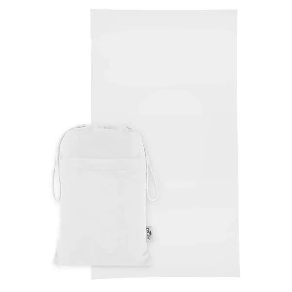 63" x 35" sand-free rPET beach towel with pouch.... from ASI 61125 Hit Promotional Products / Hit®