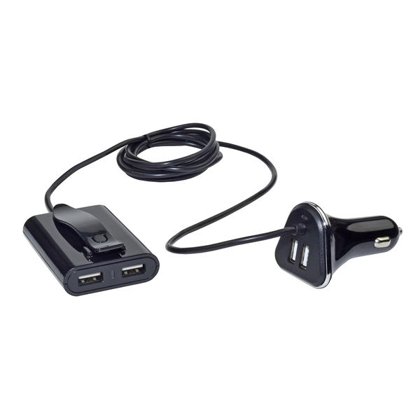 4 Port Car Charger charges 4 USB devices at one time.... from ASI 93131 US Flash & Technologies LLC / U S Flash & Technologies LLC