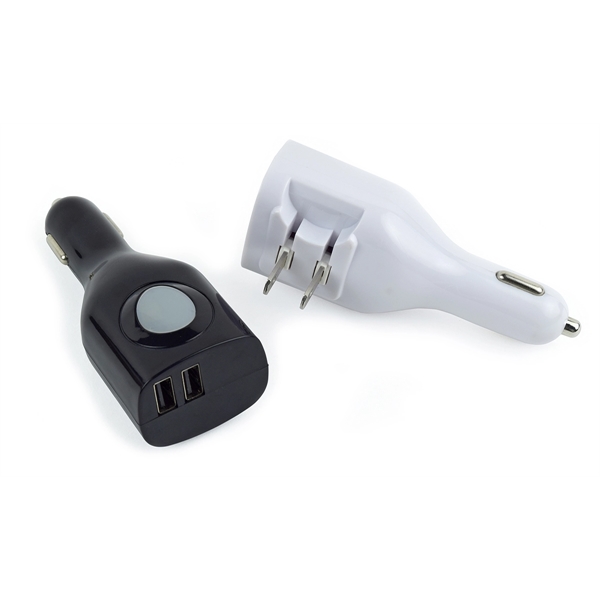 USB wall charger and a USB Car charger in one... from ASI 93131 US Flash & Technologies LLC