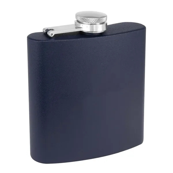 6 oz. matte powder coated stainless steel flask with laser engraving... from ASI 74601 Calico