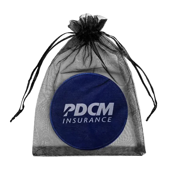 Polyester Felt coaster with stitched edge border decorated with Direct to... from ASI 90160 Suntex Industries