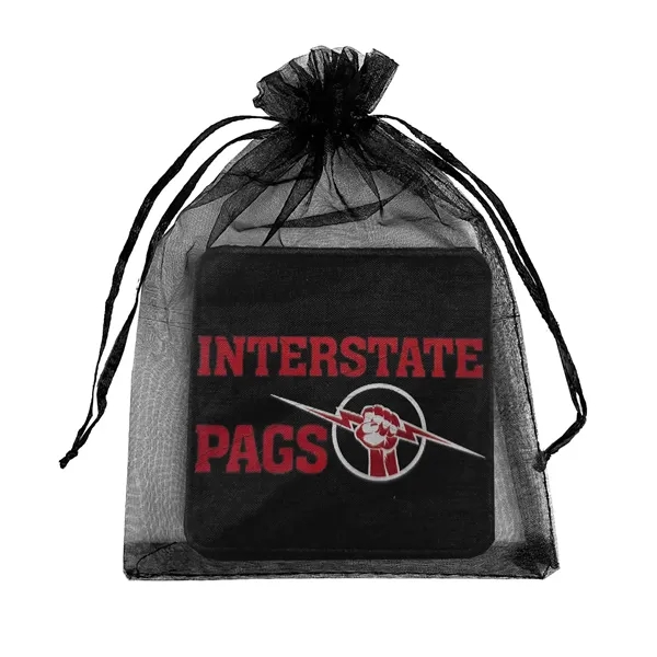 Polyester Felt coaster with stitched edge border decorated with Direct to... from ASI 90160 Suntex Industries