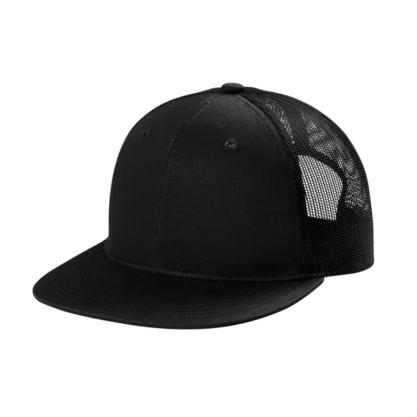 Durable 7-panel snapback cap with breathable mesh, flat bill, and custom... from ASI 72657 Active Life Promo / Active Life