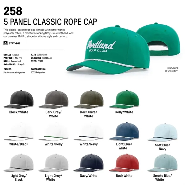 Richardson #258 5 Panel Hat... from ASI 74601 Calico
