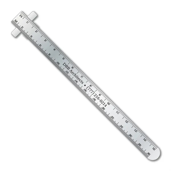 .020 stainless steel pocket ruler w/ clip including choice of architect... from ASI 53430 Executive Line / Executive Line®