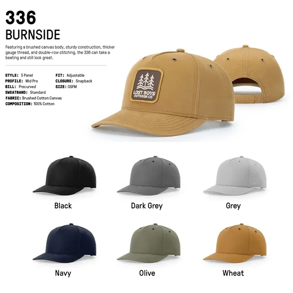 Richardson #336 Burnside - 5 Panel Hat... from ASI 74601 Calico