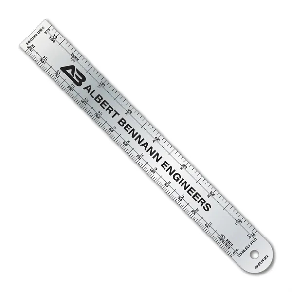 6.75" x .75" .020 stainless steel ruler w/ architect & engineer... from ASI 53430 Executive Line / Executive Line®
