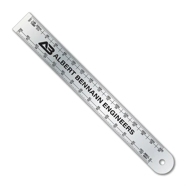 6.75" x .75" .020 stainless steel ruler w/ architect & engineer... from ASI 53430 Executive Line / Executive Line®