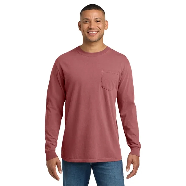 COMFORT COLORS Heavyweight Ring Spun Long Sleeve Pocket Tee.... from ASI 84863 SanMar