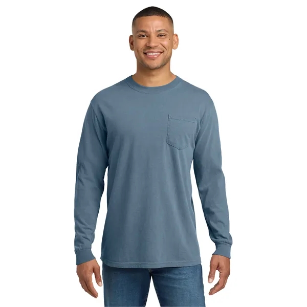 COMFORT COLORS Heavyweight Ring Spun Long Sleeve Pocket Tee.... from ASI 84863 SanMar