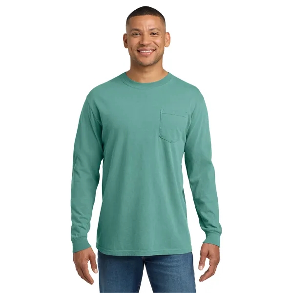 COMFORT COLORS Heavyweight Ring Spun Long Sleeve Pocket Tee.... from ASI 84863 SanMar