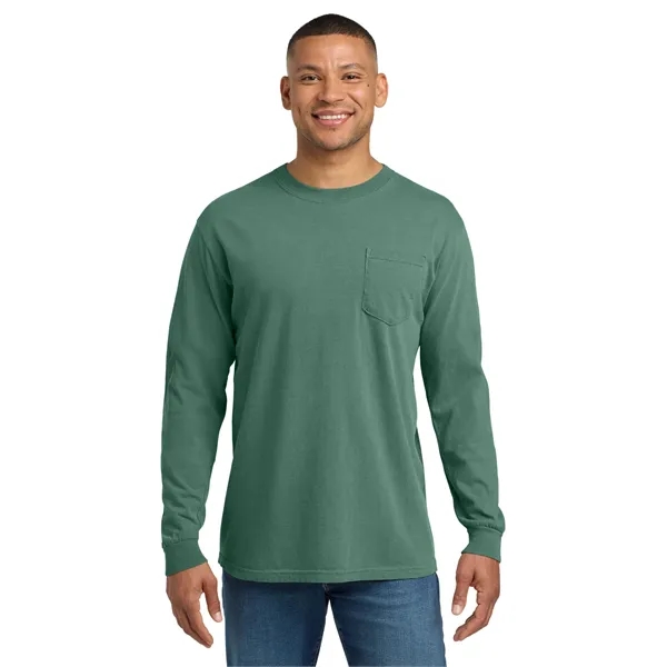 COMFORT COLORS Heavyweight Ring Spun Long Sleeve Pocket Tee.... from ASI 84863 SanMar