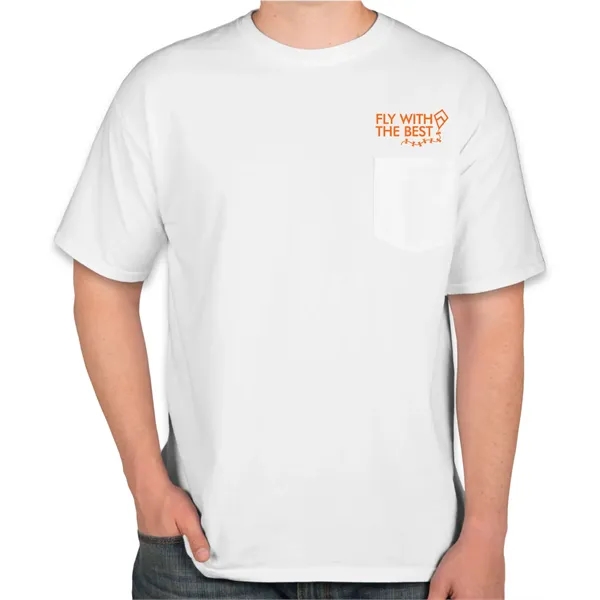 Short sleeve heavyweight all-cotton pocket t-shirt.... from ASI 31260 AdCapitol