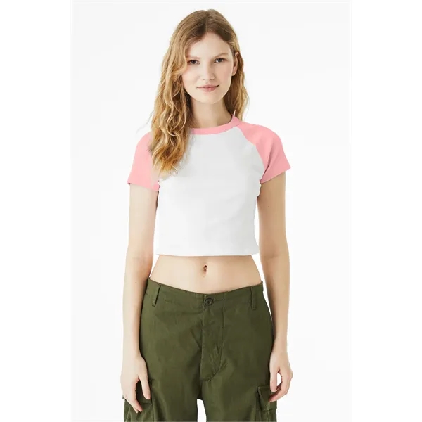 BELLA+CANVAS Women's Micro Rib Raglan Baby Tee... from ASI 84863 SanMar