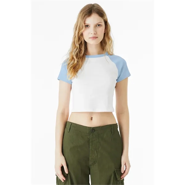 BELLA+CANVAS Women's Micro Rib Raglan Baby Tee... from ASI 84863 SanMar