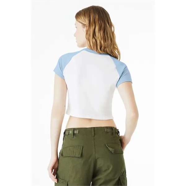 BELLA+CANVAS Women's Micro Rib Raglan Baby Tee... from ASI 84863 SanMar