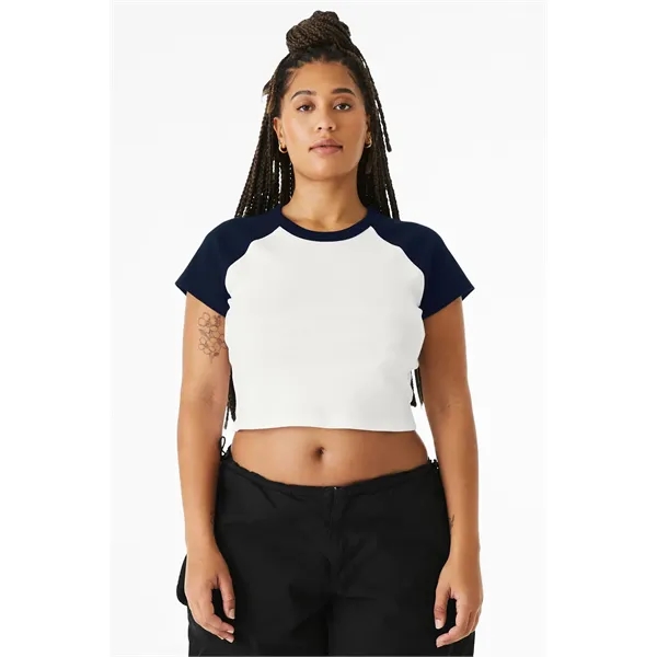 BELLA+CANVAS Women's Micro Rib Raglan Baby Tee... from ASI 84863 SanMar