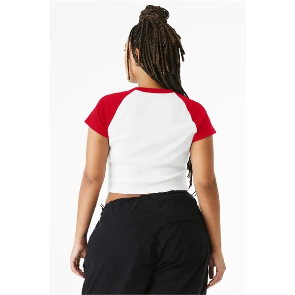 BELLA+CANVAS Women's Micro Rib Raglan Baby Tee... from ASI 84863 SanMar