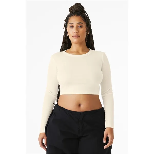 BELLA+CANVAS Women's Micro Rib Long Sleeve Baby Tee... from ASI 84863 SanMar