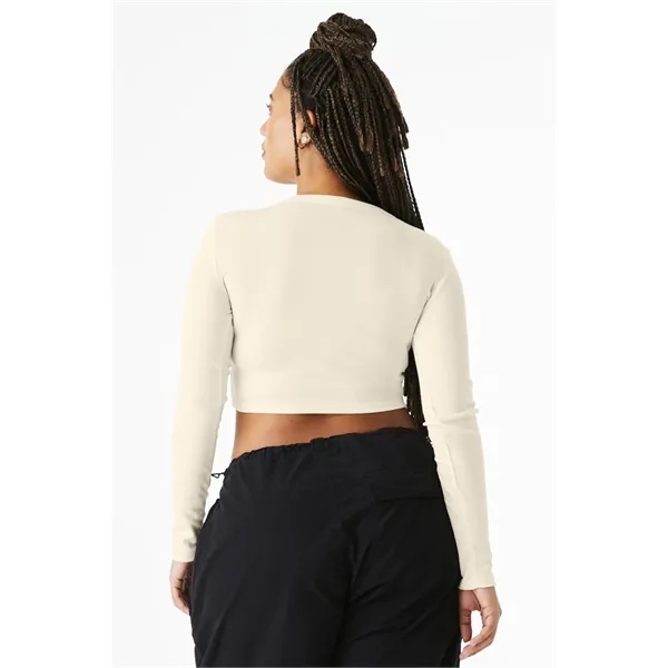 BELLA+CANVAS Women's Micro Rib Long Sleeve Baby Tee... from ASI 84863 SanMar