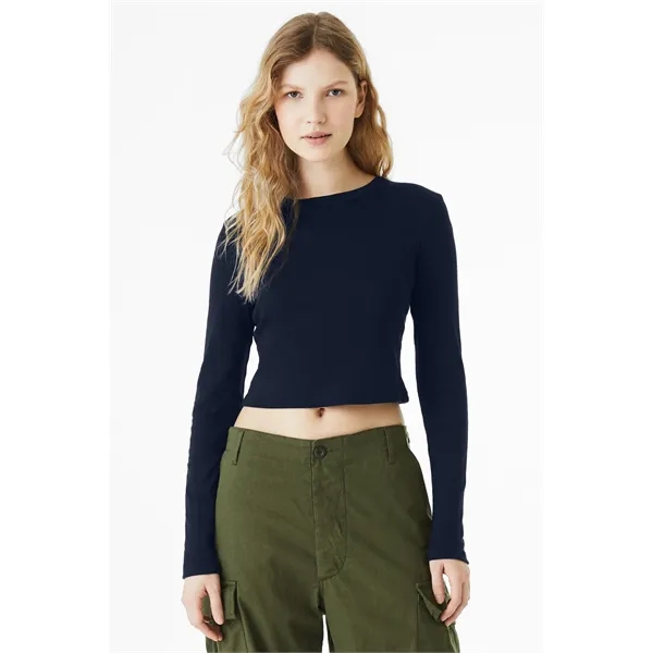 BELLA+CANVAS Women's Micro Rib Long Sleeve Baby Tee... from ASI 84863 SanMar