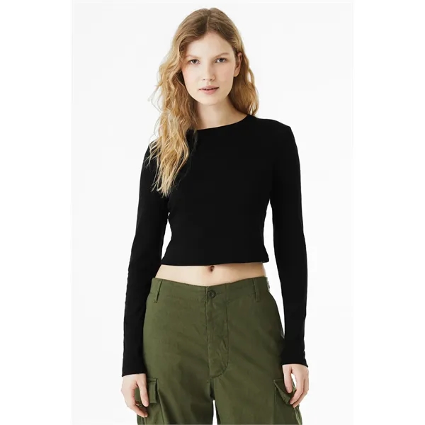 BELLA+CANVAS Women's Micro Rib Long Sleeve Baby Tee... from ASI 84863 SanMar