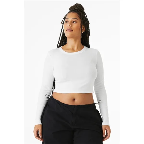 BELLA+CANVAS Women's Micro Rib Long Sleeve Baby Tee... from ASI 84863 SanMar