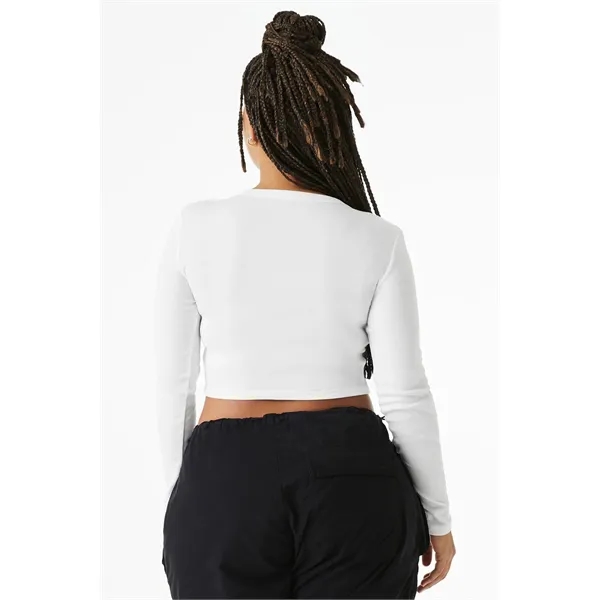 BELLA+CANVAS Women's Micro Rib Long Sleeve Baby Tee... from ASI 84863 SanMar