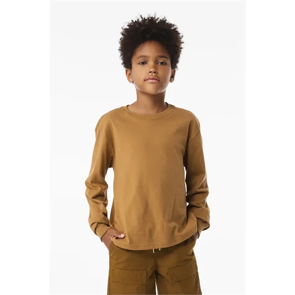 BELLA+CANVAS Youth 6-Ounce Heavyweight Long Sleeve Tee... from ASI 84863 SanMar