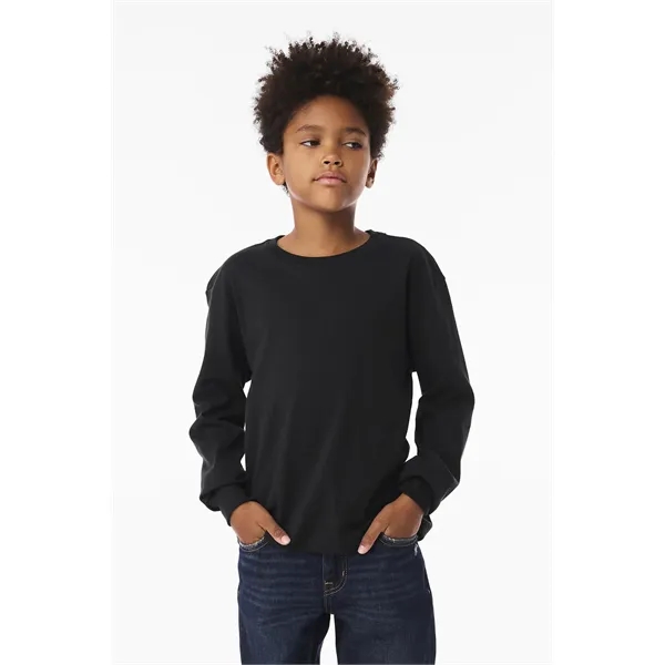 BELLA+CANVAS Youth 6-Ounce Heavyweight Long Sleeve Tee... from ASI 84863 SanMar