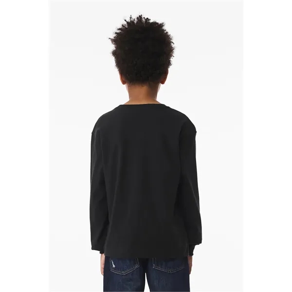 BELLA+CANVAS Youth 6-Ounce Heavyweight Long Sleeve Tee... from ASI 84863 SanMar