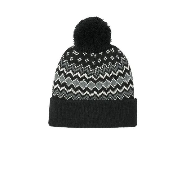 Port Authority Alpine Pom Beanie... from ASI 84863 SanMar