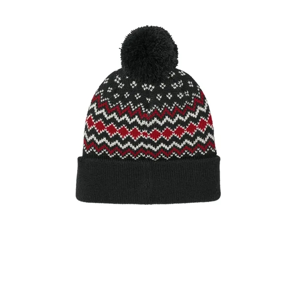 Port Authority Alpine Pom Beanie... from ASI 84863 SanMar