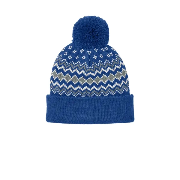 Port Authority Alpine Pom Beanie... from ASI 84863 SanMar