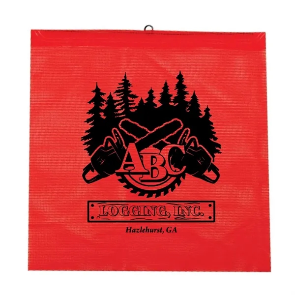 18" x 18" medium weight all vinyl red danger flag.... from ASI 31260 AdCapitol