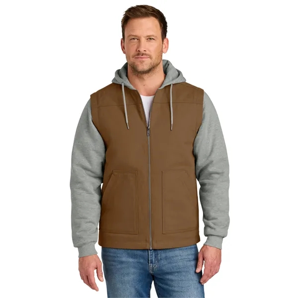 CornerStone Duck Fleece Full-Zip Hooded Jacket... from ASI 84863 SanMar