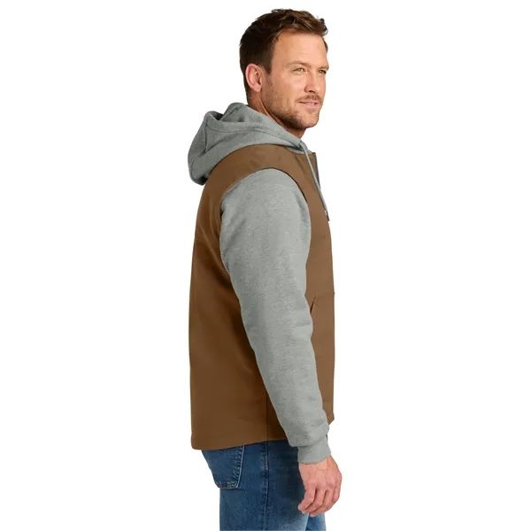 CornerStone Duck Fleece Full-Zip Hooded Jacket... from ASI 84863 SanMar