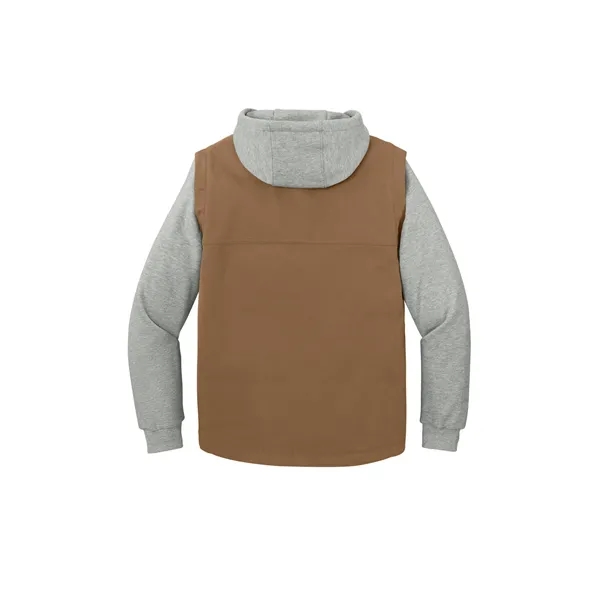 CornerStone Duck Fleece Full-Zip Hooded Jacket... from ASI 84863 SanMar