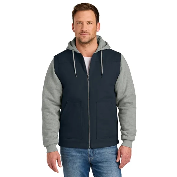 CornerStone Duck Fleece Full-Zip Hooded Jacket... from ASI 84863 SanMar