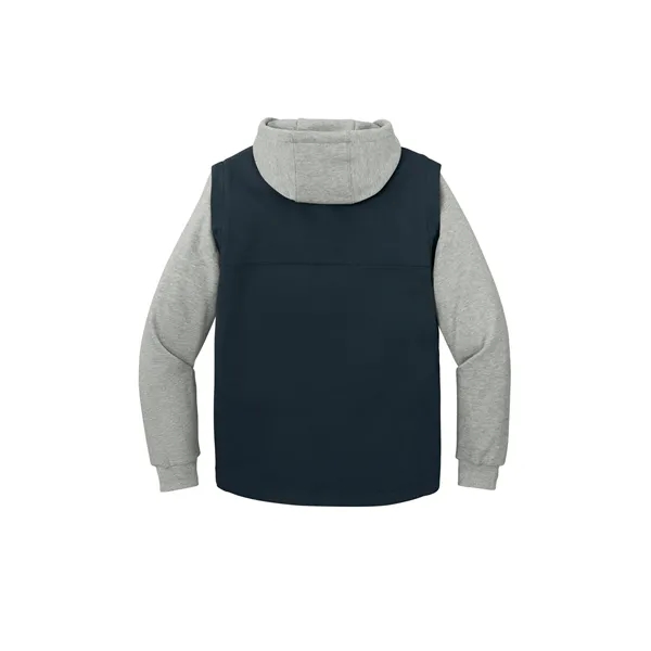 CornerStone Duck Fleece Full-Zip Hooded Jacket... from ASI 84863 SanMar