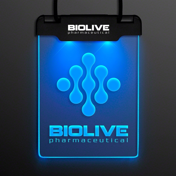 Space Glow Light Badge Necklace; Blank and Imprinted pricing... from ASI 34194 ALightPromos