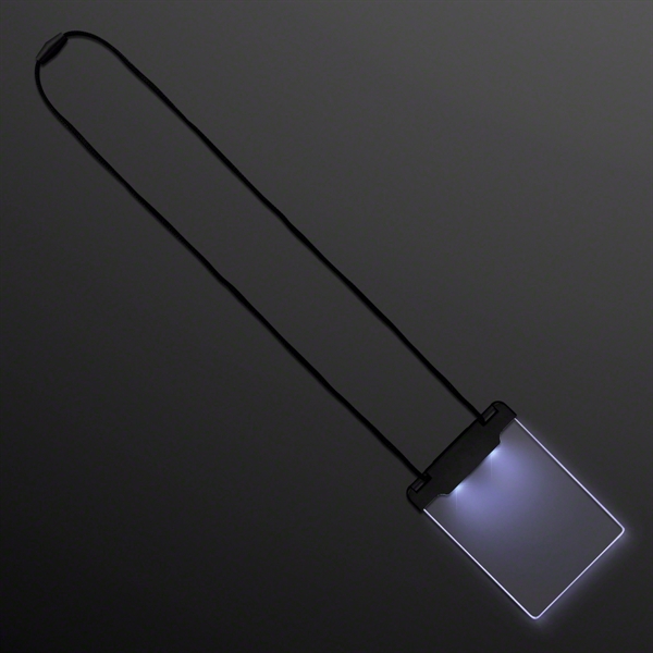 Space Glow Light Badge Necklace; Blank and Imprinted pricing... from ASI 34194 ALightPromos