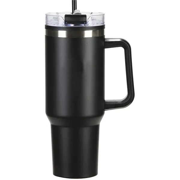 40 Oz. Stainless Steel Insulated Mug with Polypropylene Interior & Straw... from ASI 36988 Artek USA Inc