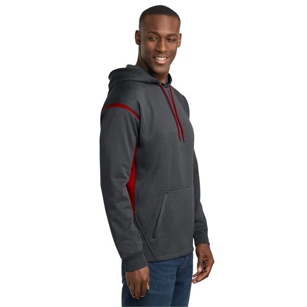 Sport-Tek Tech Fleece Colorblock Hooded Sweatshirt.... from ASI 84863 SanMar
