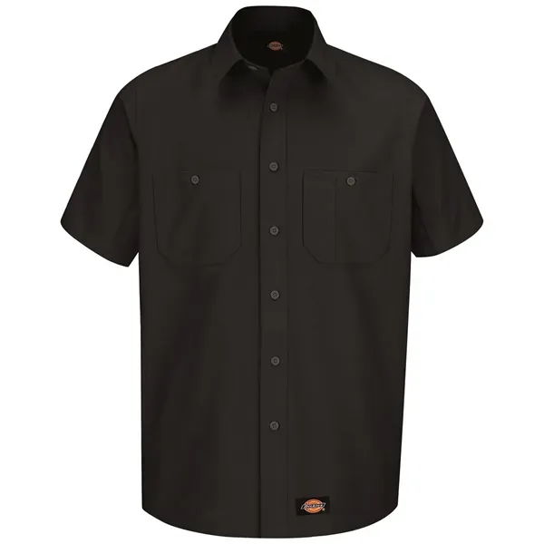 Cotton/polyester short sleeve work shirt with moisture wicking, soil release, color... from ASI 84358 S&S Activewear