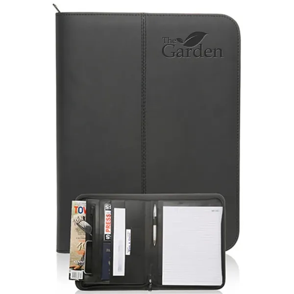 Zippered Black Leather Portfolios.... from ASI 39552 BEL Promo