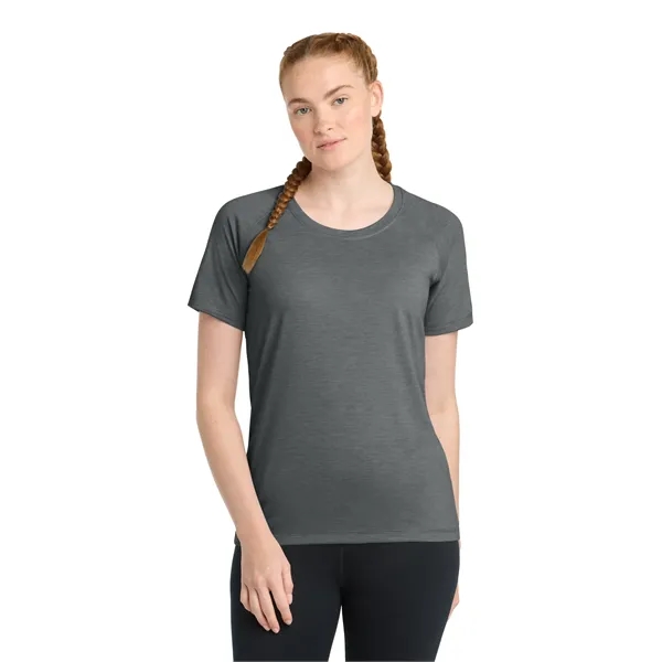 Sport-Tek Ladies PosiCharge Tri-Blend Wicking Scoop Neck ...... from ASI 84863 SanMar